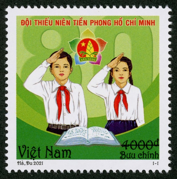 Emission d’une collection de timbres sur les jeunes pionniers de Ho Chi Minh